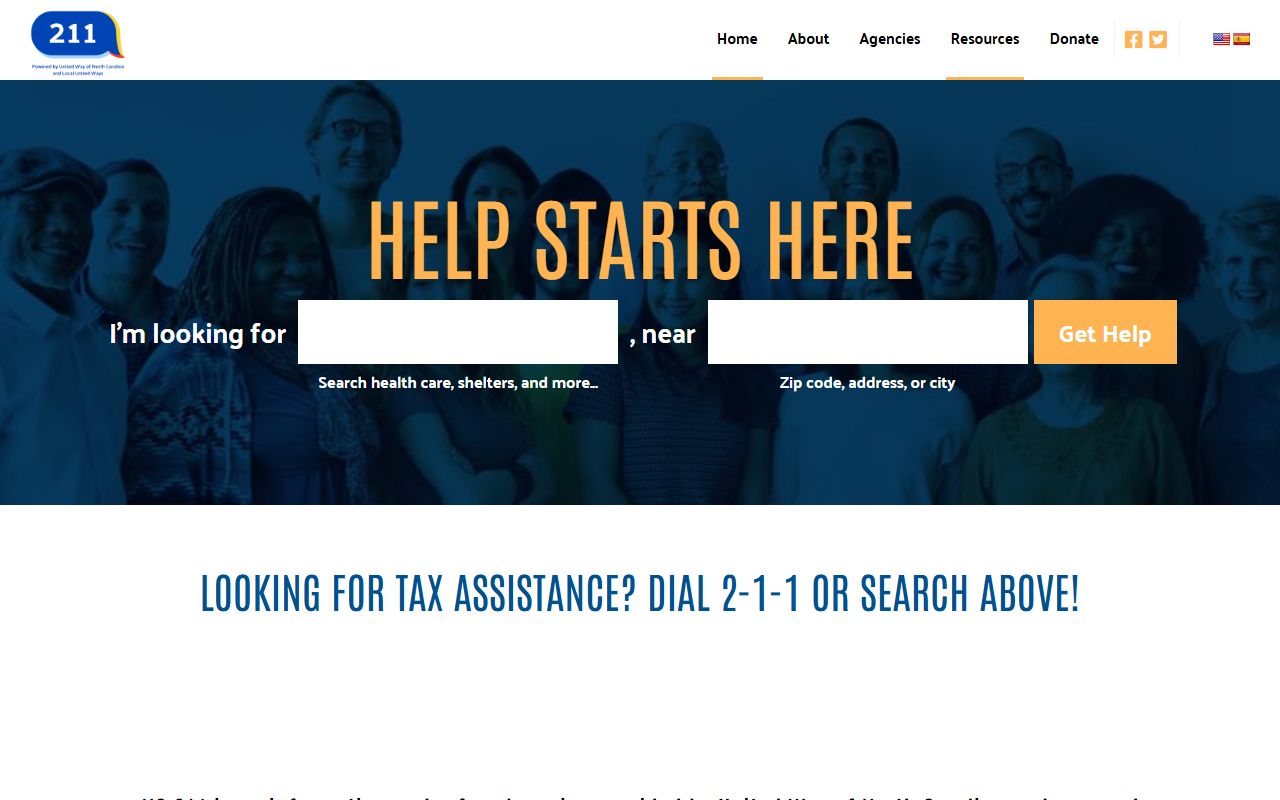 Raleigh phone codes NC 211 community services portal